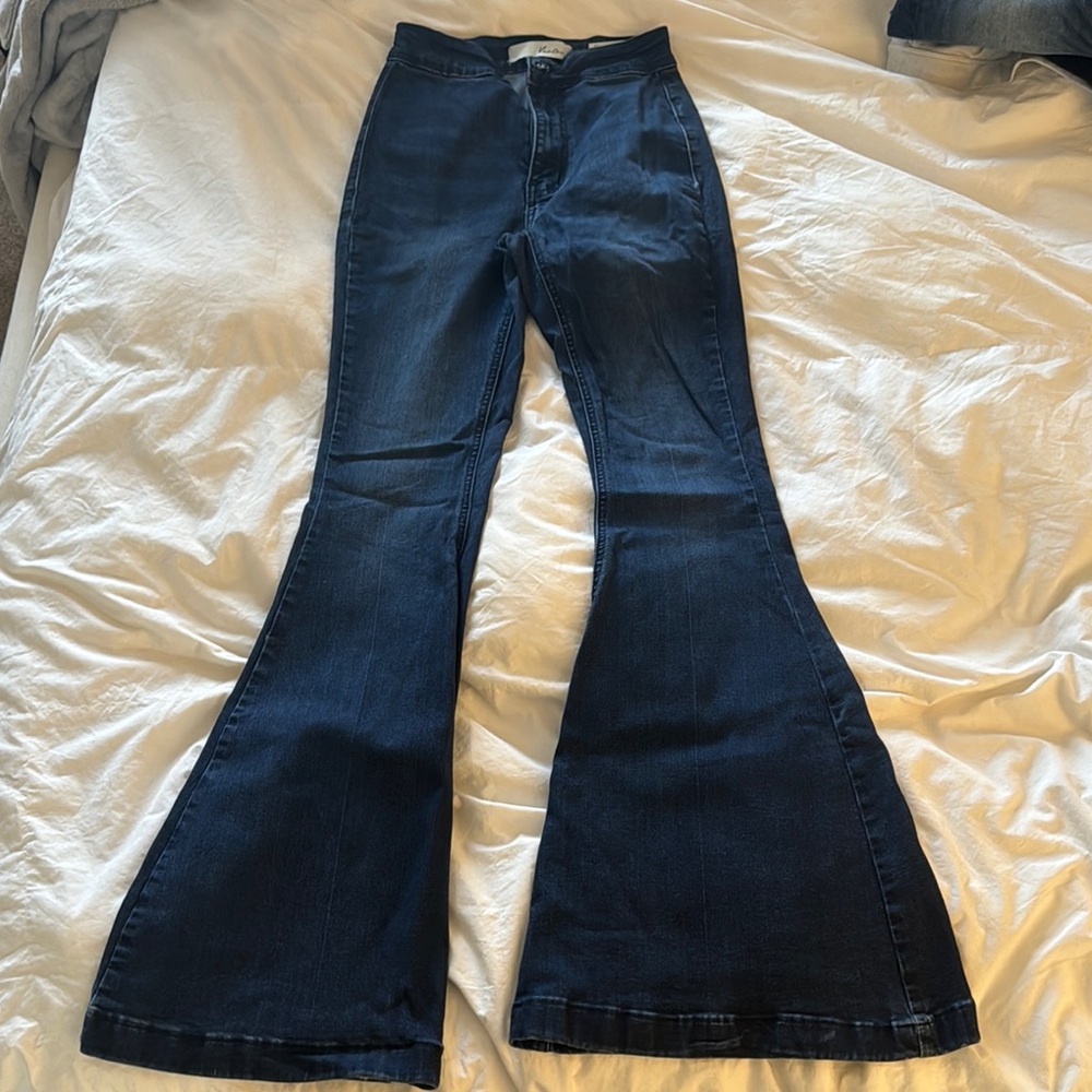 Dark Blue Flared Women's Jeans